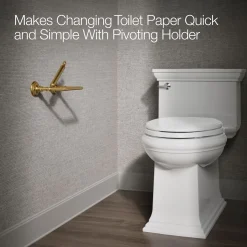 Pivoting toilet paper holder^Kohler