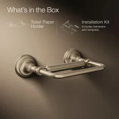 Pivoting toilet paper holder^Kohler