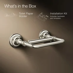 Pivoting toilet paper holder^Kohler