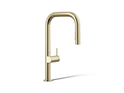 Pull-down kitchen sink faucet with two-function sprayhead^Kohler Discount
