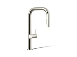 Pull-down kitchen sink faucet with two-function sprayhead^Kohler Discount