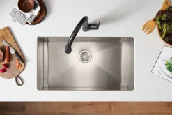 Pull-down kitchen sink faucet with two-function sprayhead^Kohler New