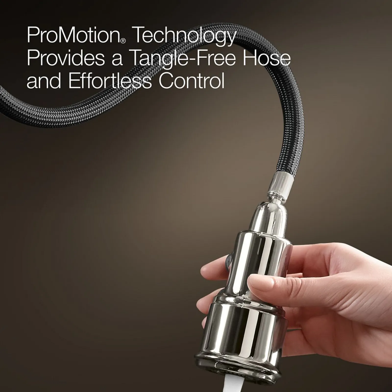 Pull-down kitchen sink faucet with two-function sprayhead^Kohler