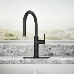 Pull-down kitchen sink faucet with three-function sprayhead^Kohler Discount