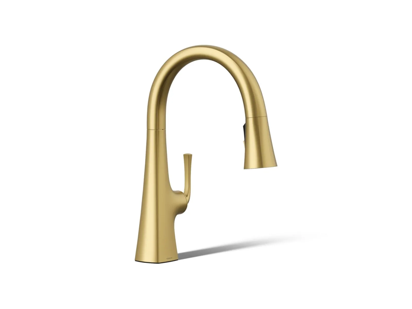 Pull-down kitchen sink faucet with three-function sprayhead^Kohler Outlet