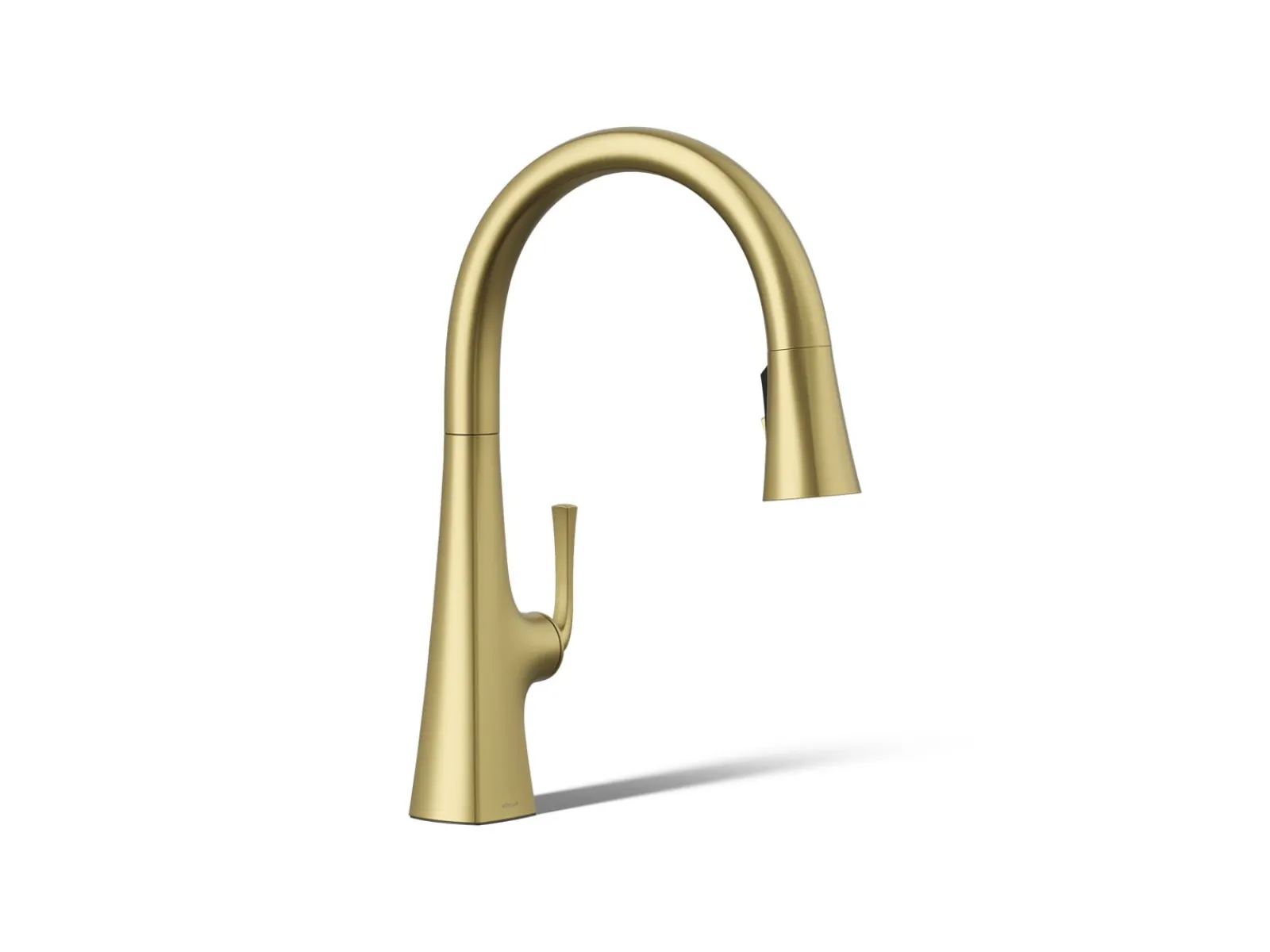 Pull-down kitchen sink faucet with three-function sprayhead^Kohler Discount