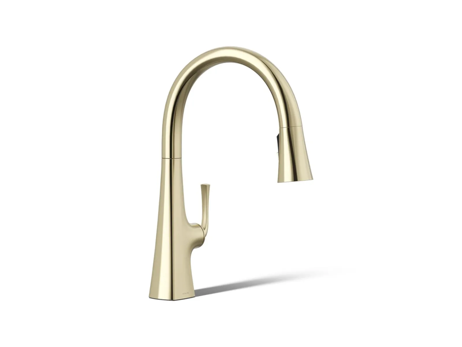Pull-down kitchen sink faucet with three-function sprayhead^Kohler Discount