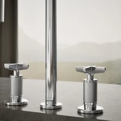 Pull-down kitchen sink faucet with two-function sprayhead^Kohler Outlet