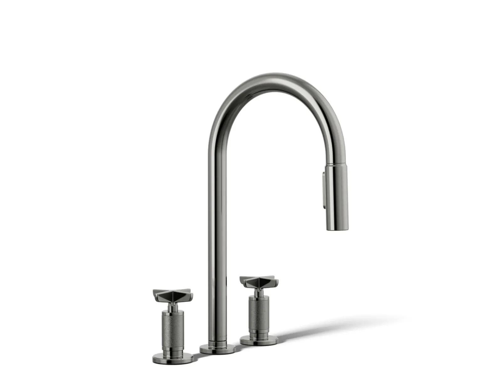 Pull-down kitchen sink faucet with two-function sprayhead^Kohler Outlet