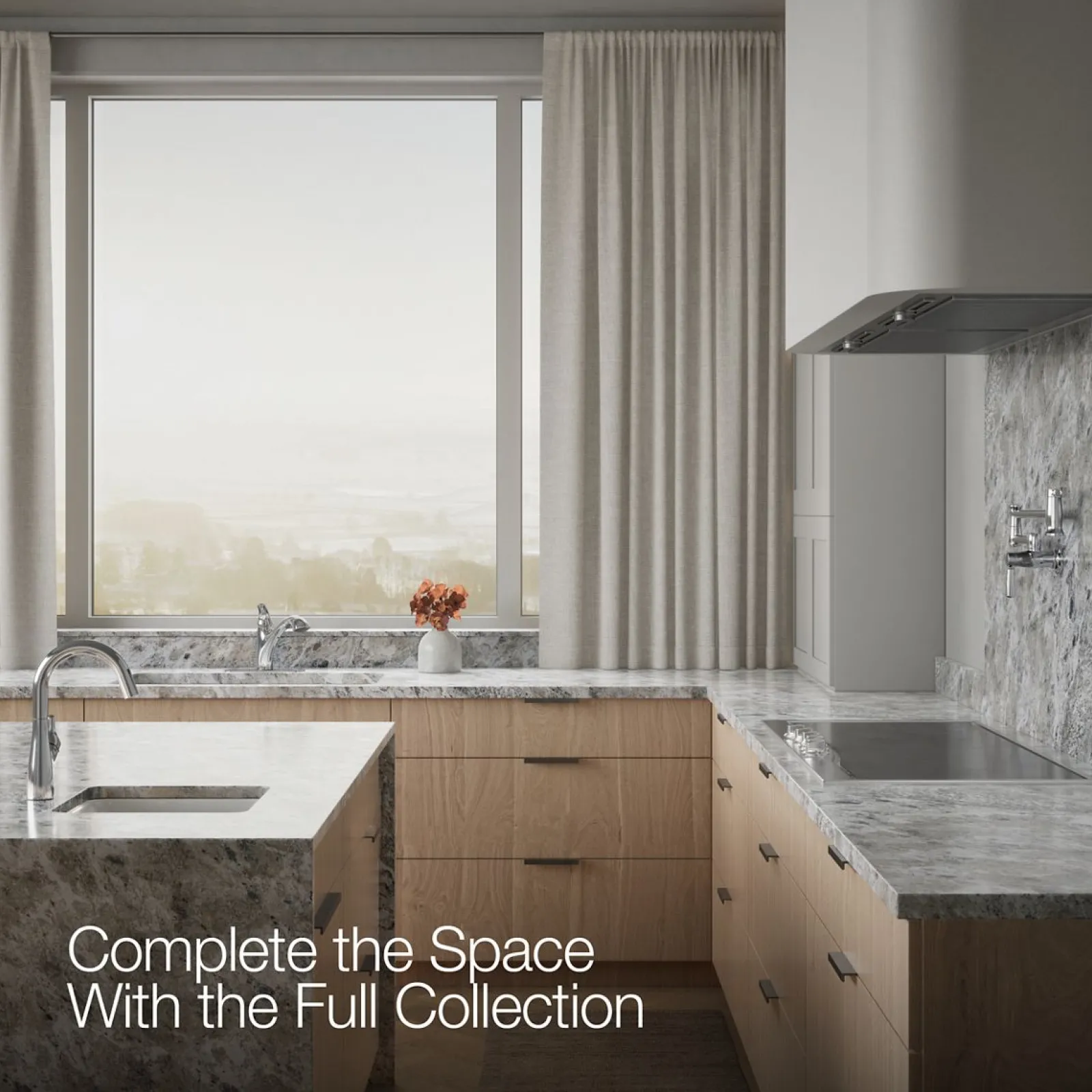 Pull-out kitchen sink faucet with two-function sprayhead^Kohler Online