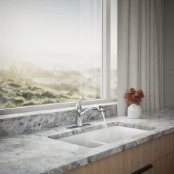 Pull-out kitchen sink faucet with two-function sprayhead^Kohler Online