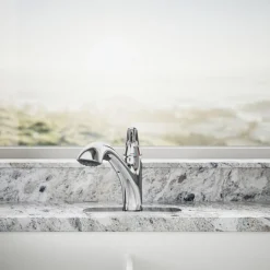 Pull-out kitchen sink faucet with two-function sprayhead^Kohler Online