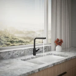 Pull-out kitchen sink faucet with two-function sprayhead^Kohler Outlet