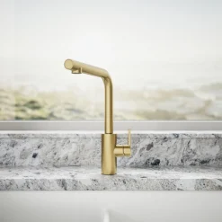 Pull-out kitchen sink faucet with two-function sprayhead^Kohler Outlet
