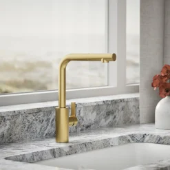 Pull-out kitchen sink faucet with two-function sprayhead^Kohler Outlet