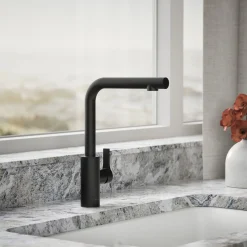 Pull-out kitchen sink faucet with two-function sprayhead^Kohler Outlet