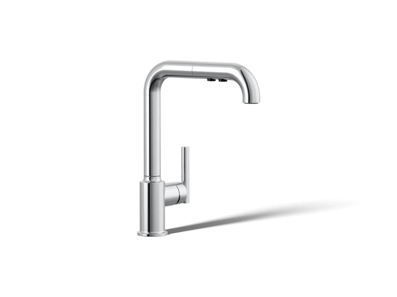 Pull-out kitchen sink faucet with three-function sprayhead^Kohler Discount