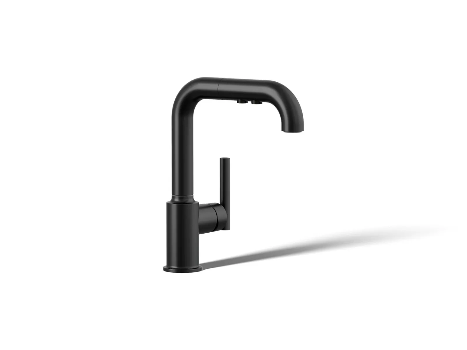 Pull-out kitchen sink faucet with three-function sprayhead^Kohler Discount