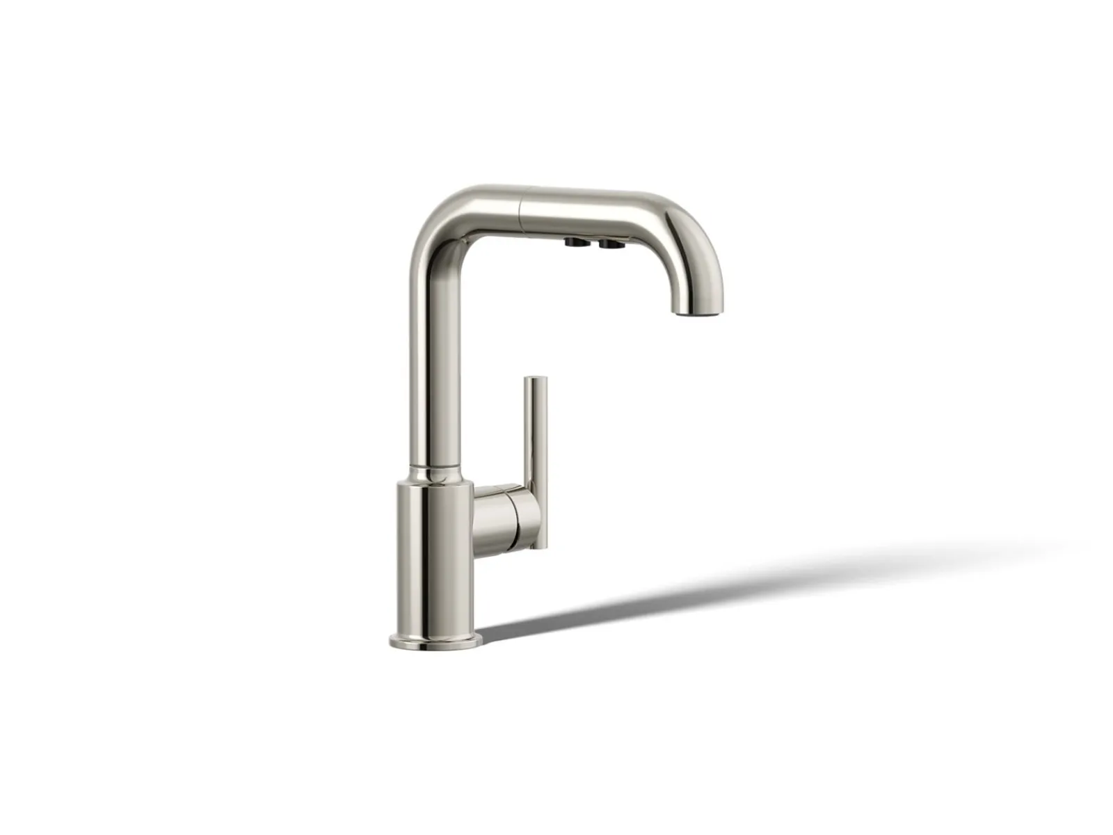Pull-out kitchen sink faucet with three-function sprayhead^Kohler Discount