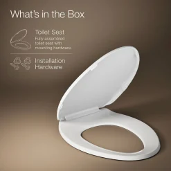 Quick-Release™ elongated toilet seat^Kohler New