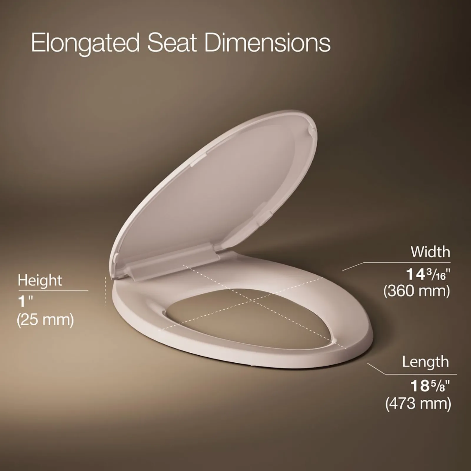 Quick-Release™ elongated toilet seat^Kohler Hot