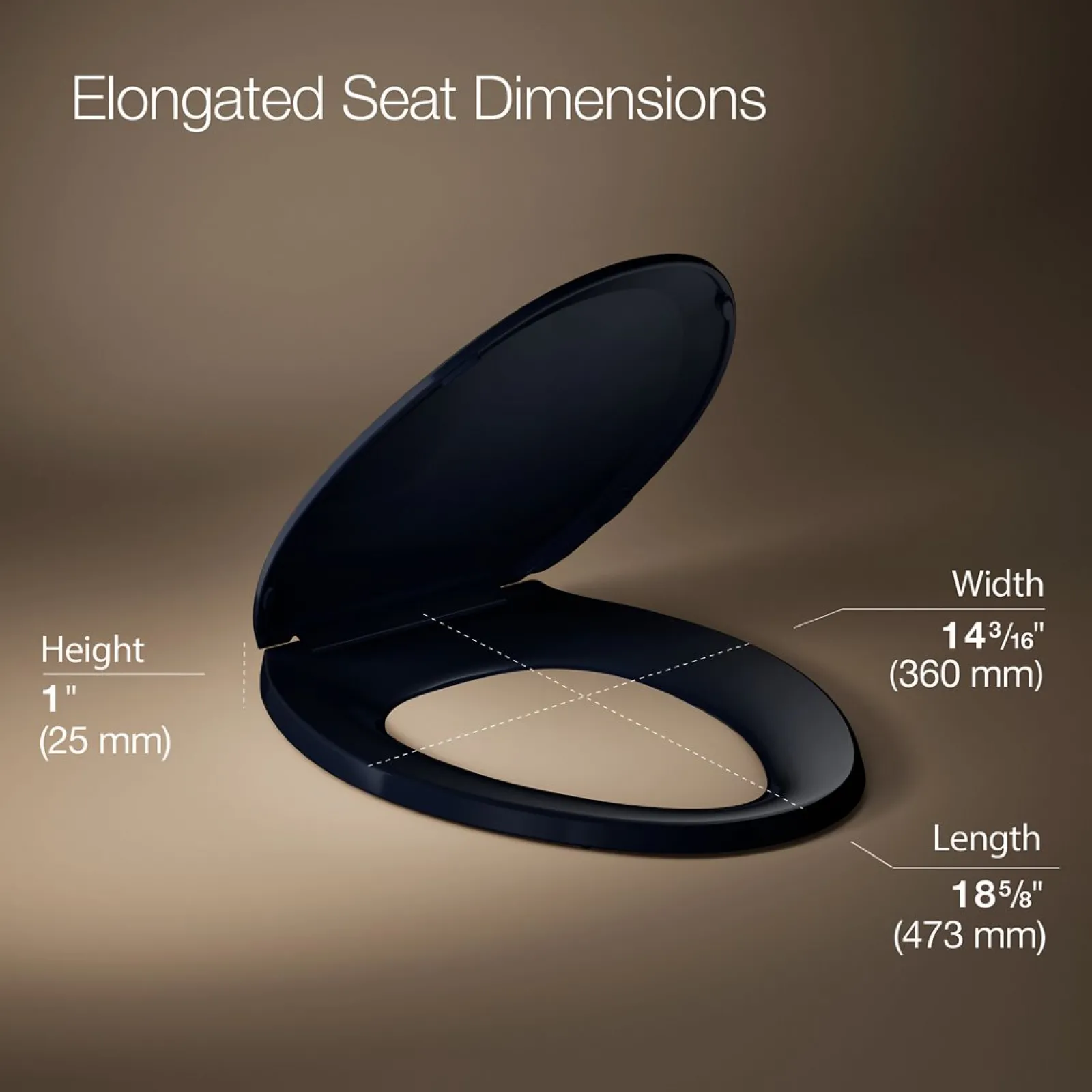 Quick-Release™ elongated toilet seat^Kohler Hot