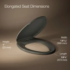 Quick-Release™ elongated toilet seat^Kohler Hot
