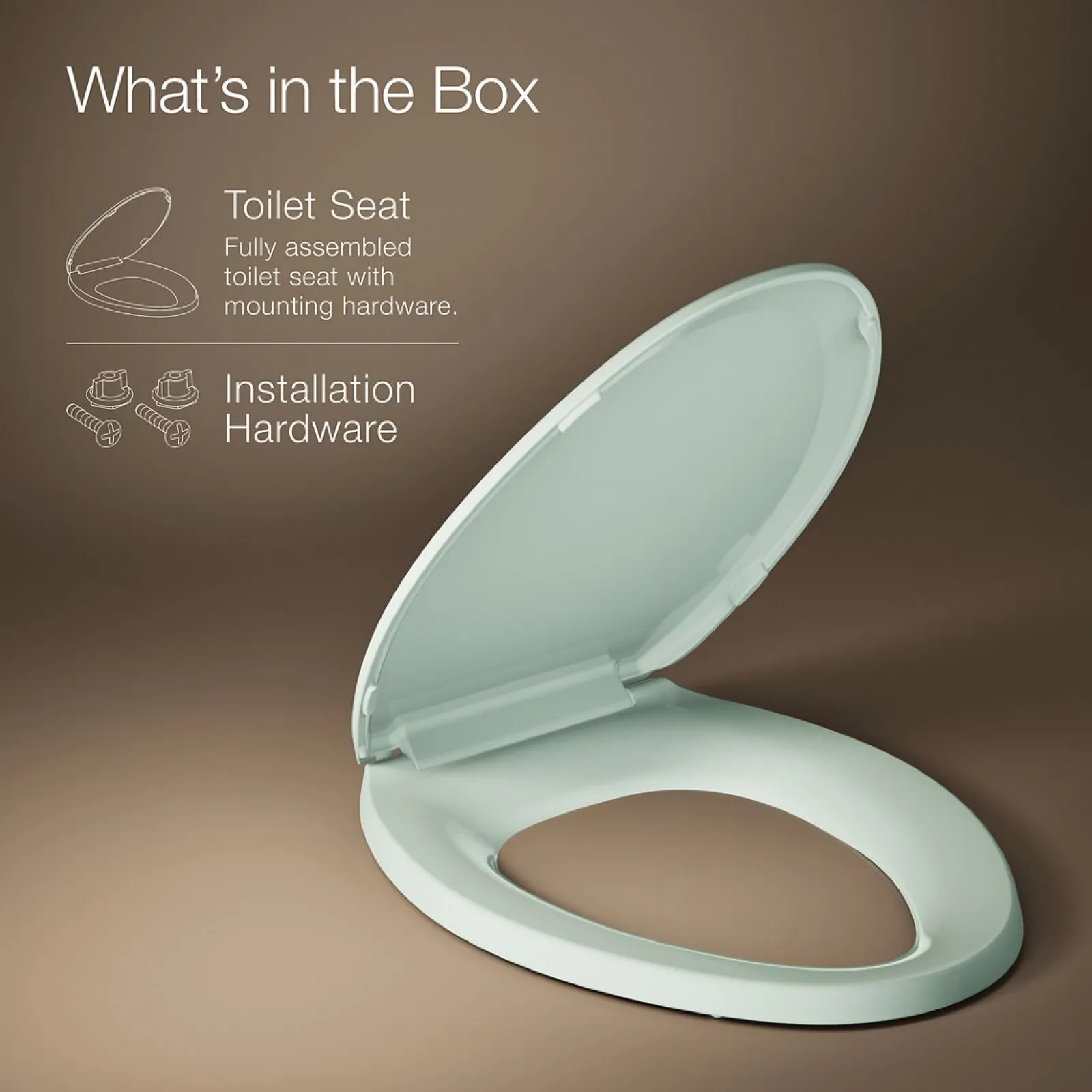 Quick-Release™ elongated toilet seat^Kohler Hot