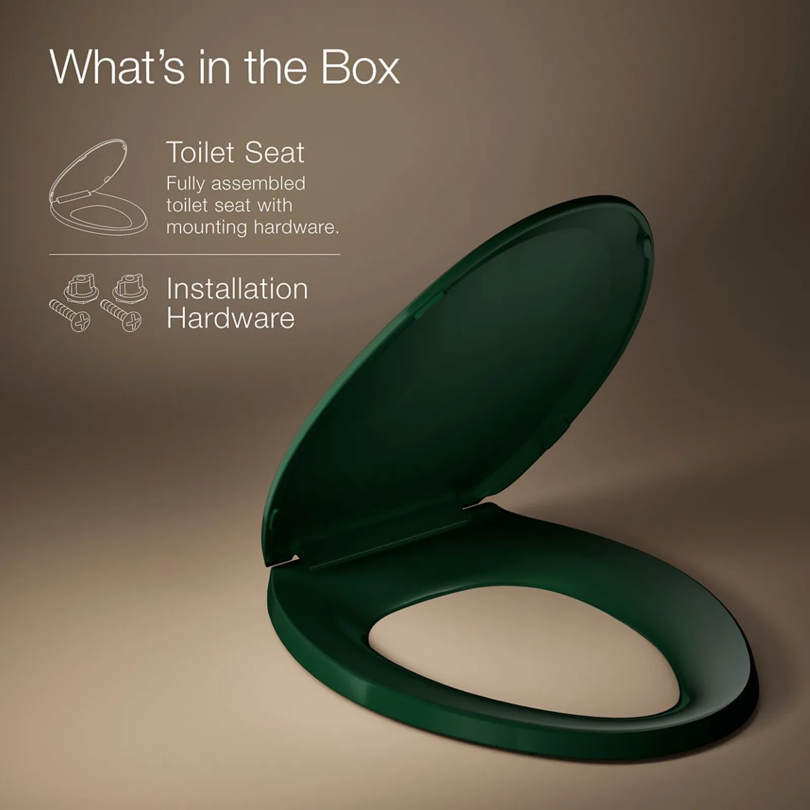 Quick-Release™ elongated toilet seat^Kohler Hot