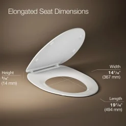 Quiet-Close™ elongated toilet seat^Kohler Discount