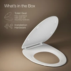 Quiet-Close™ elongated toilet seat^Kohler Discount