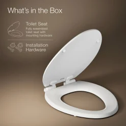 Quiet-Close™ elongated toilet seat^Kohler Best
