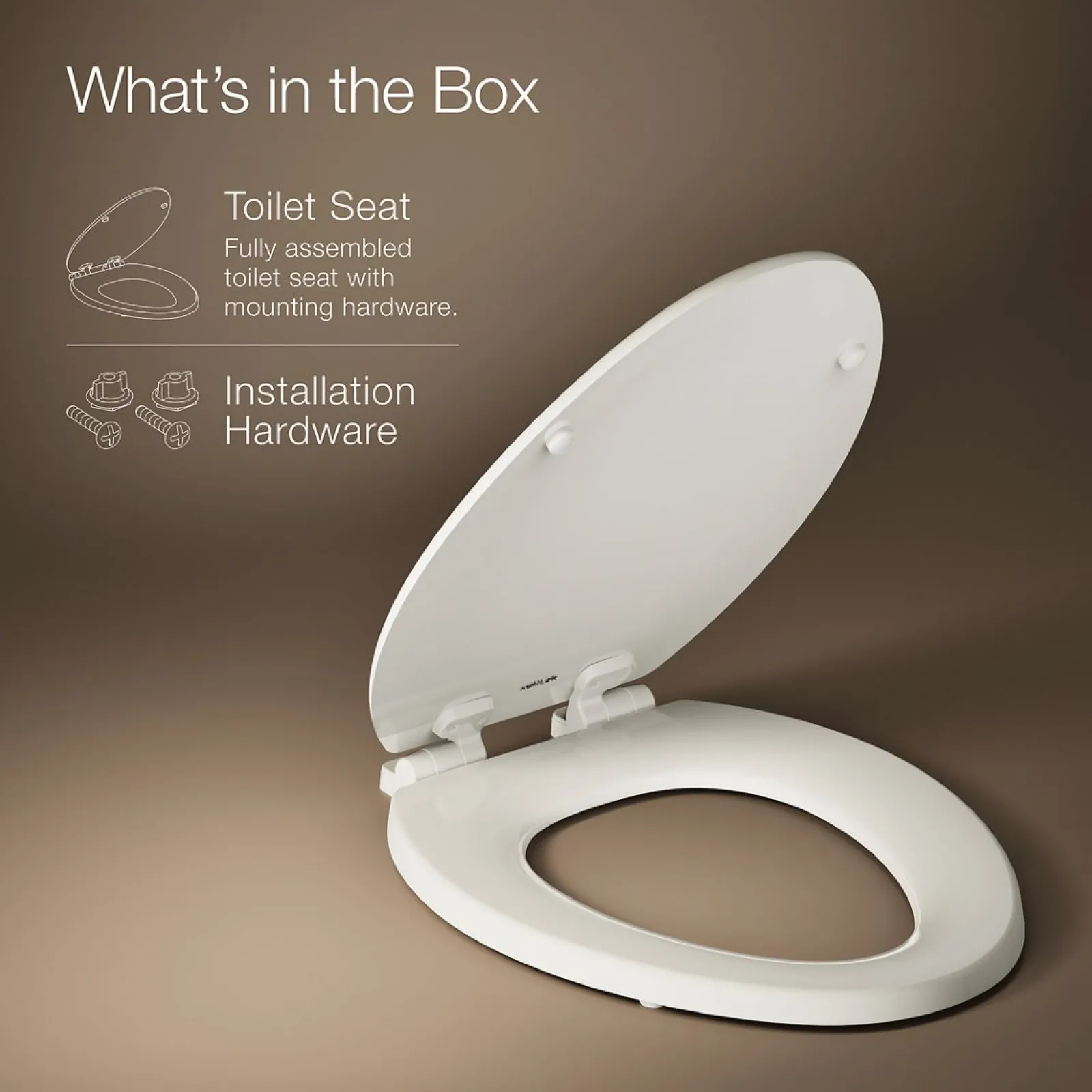 Quiet-Close™ elongated toilet seat^Kohler Best