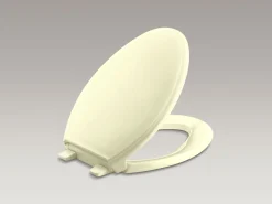 Quiet-Close™ elongated toilet seat^Kohler Hot
