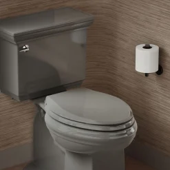 ReadyLatch® Quiet-Close™ elongated toilet seat^Kohler