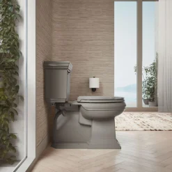 ReadyLatch® Quiet-Close™ elongated toilet seat^Kohler