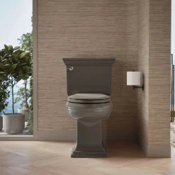 ReadyLatch® Quiet-Close™ elongated toilet seat^Kohler