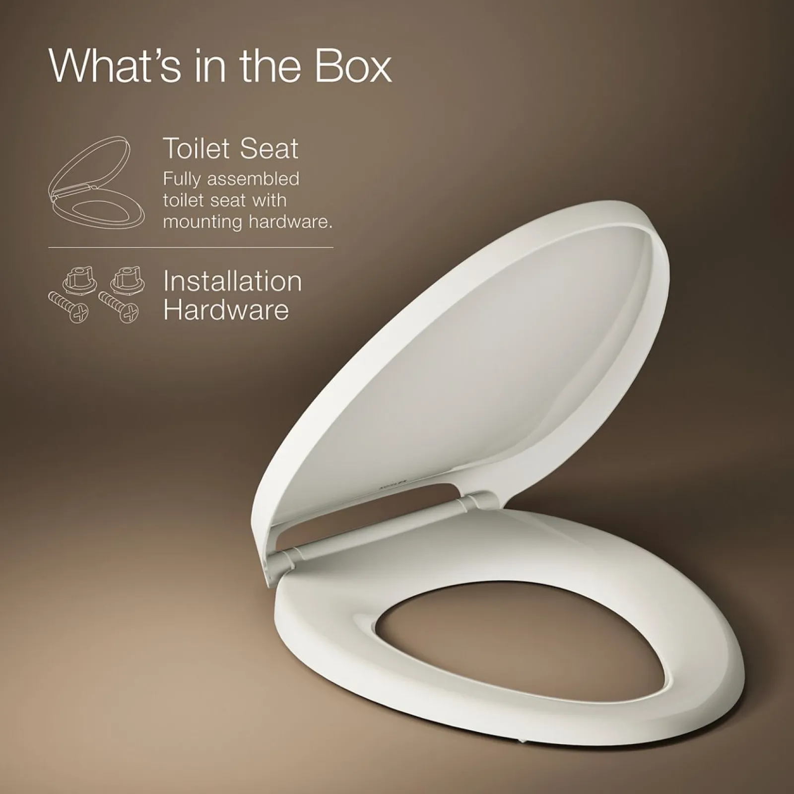 ReadyLatch® Quiet-Close™ elongated toilet seat^Kohler Discount
