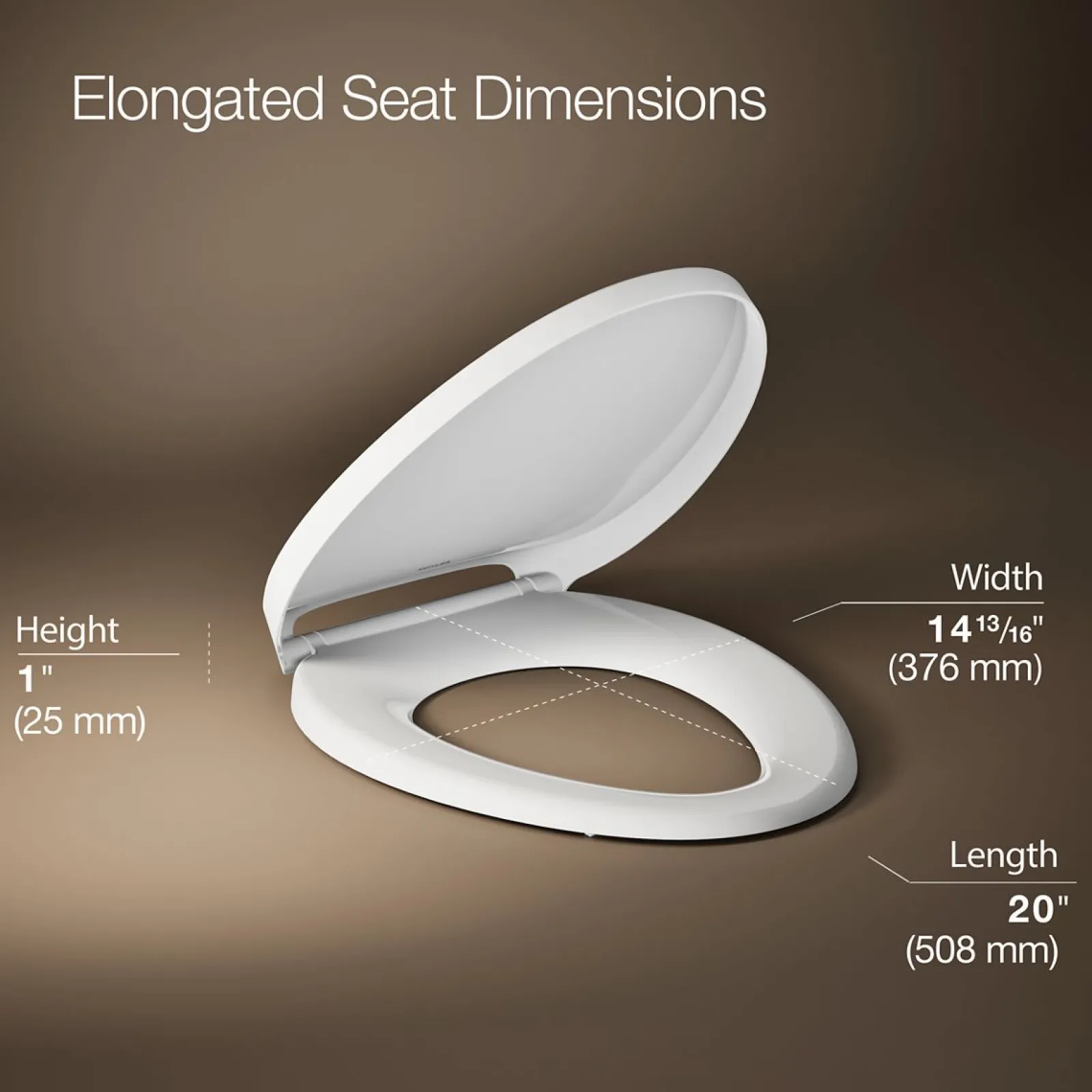 ReadyLatch® Quiet-Close™ elongated toilet seat^Kohler Discount