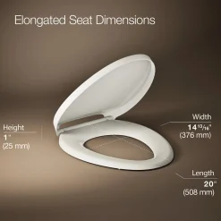 ReadyLatch® Quiet-Close™ elongated toilet seat^Kohler Discount