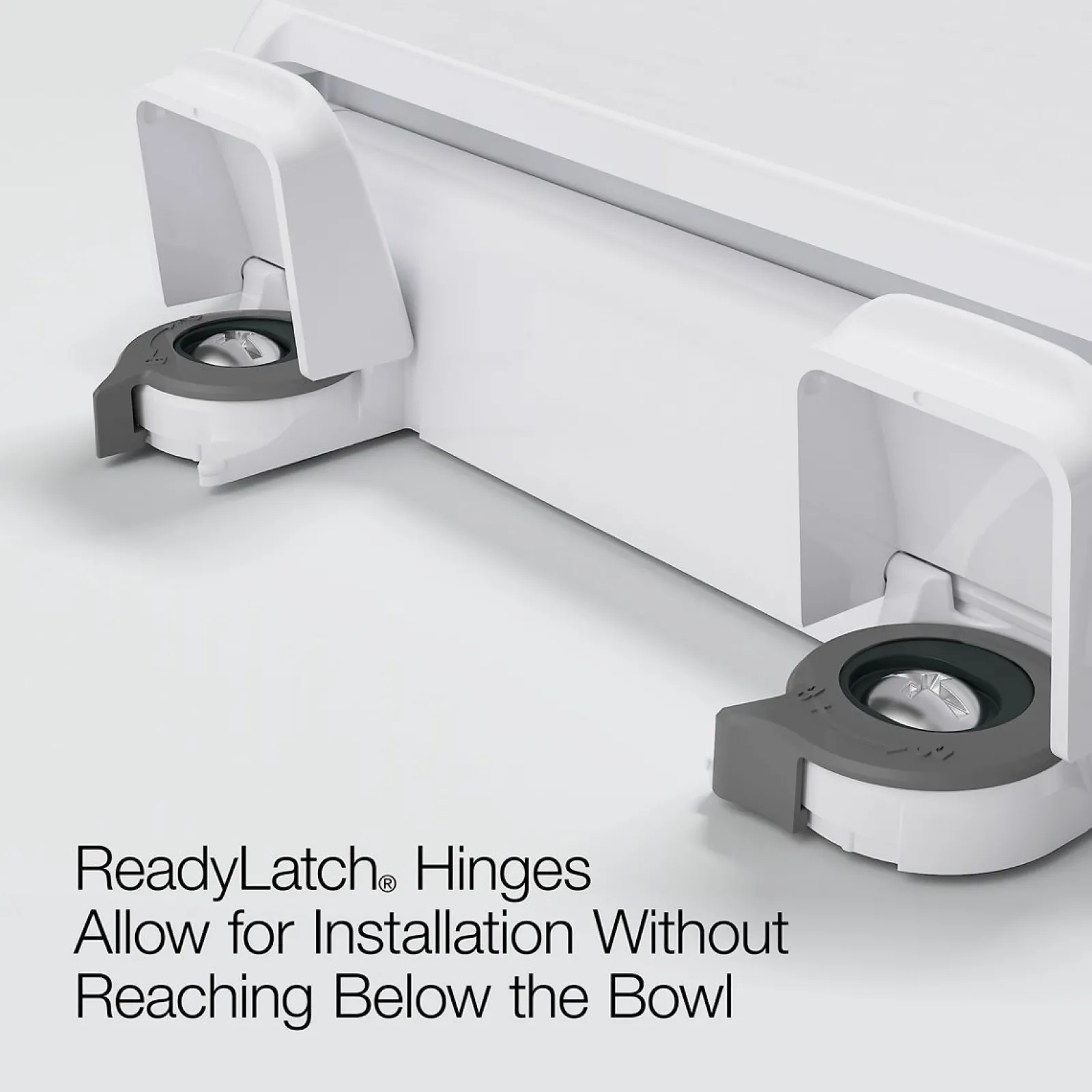 ReadyLatch® Quiet-Close™ elongated toilet seat^Kohler