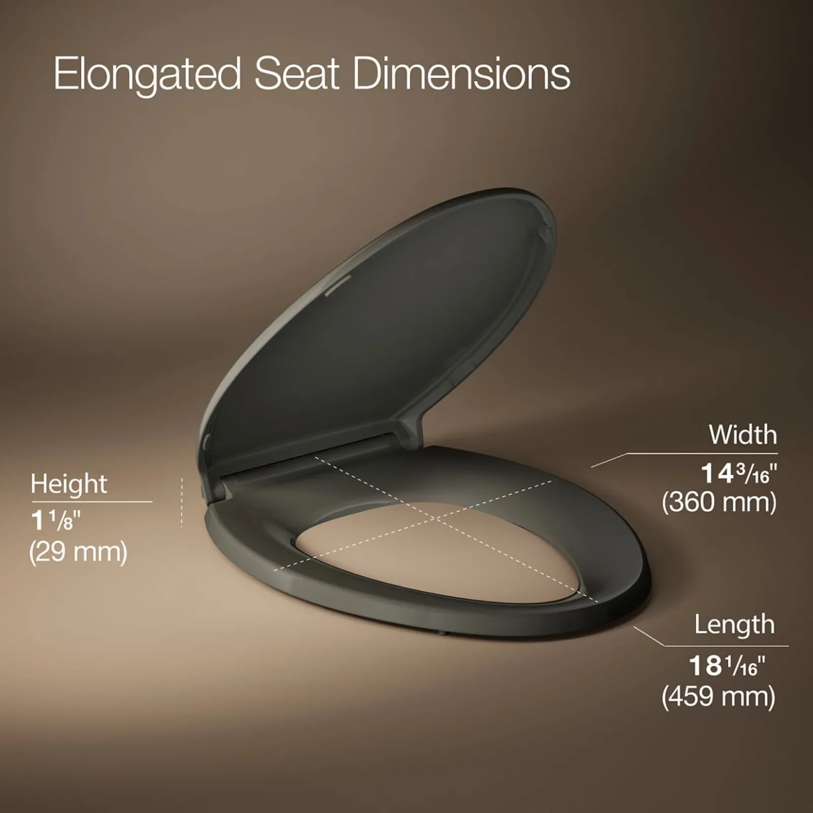 ReadyLatch® Quiet-Close™ elongated toilet seat^Kohler Sale