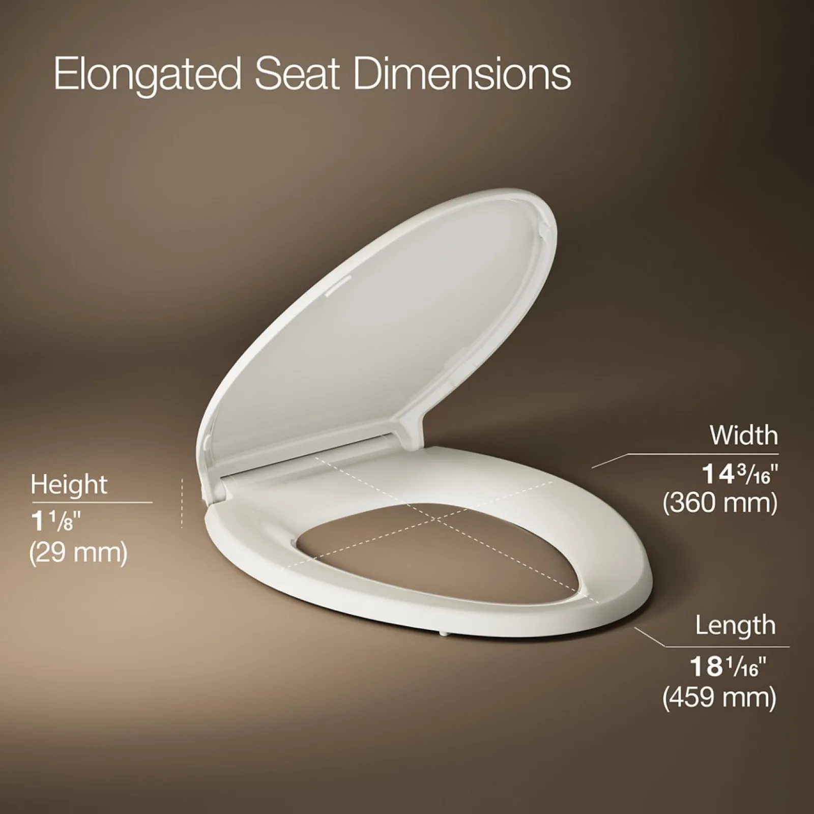 ReadyLatch® Quiet-Close™ elongated toilet seat^Kohler Sale