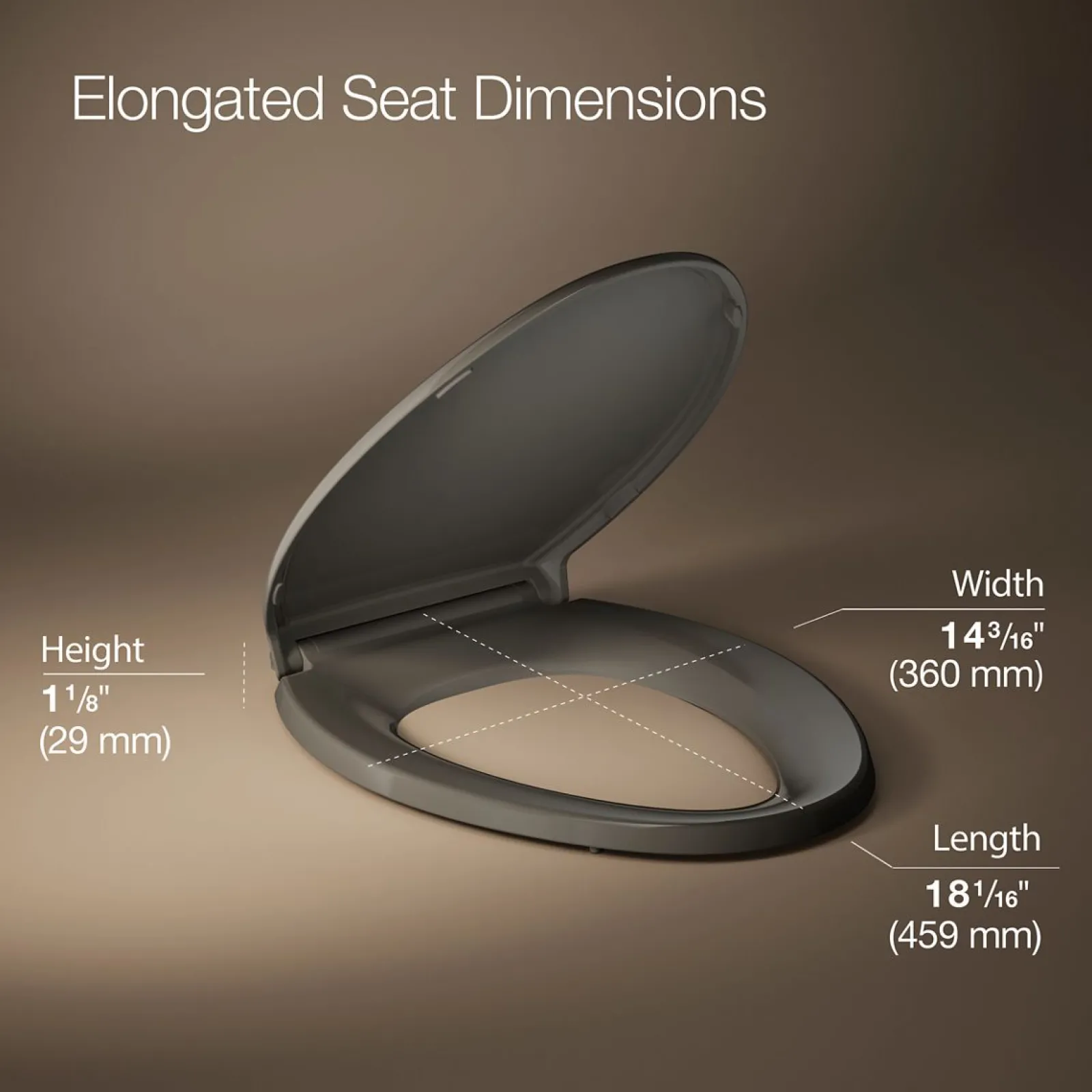 ReadyLatch® Quiet-Close™ elongated toilet seat^Kohler Sale