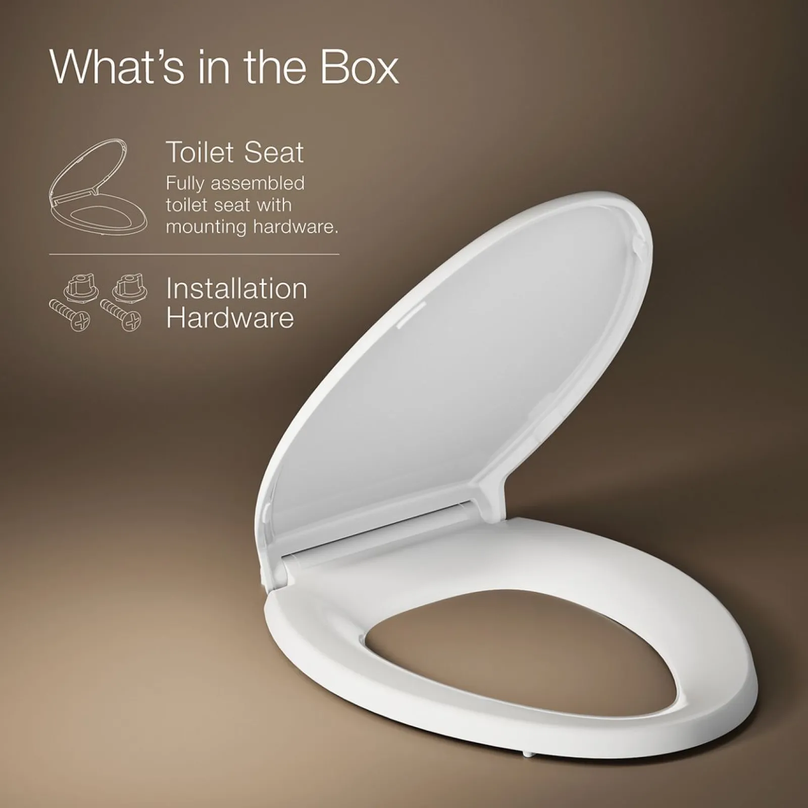 ReadyLatch® Quiet-Close™ elongated toilet seat^Kohler Sale