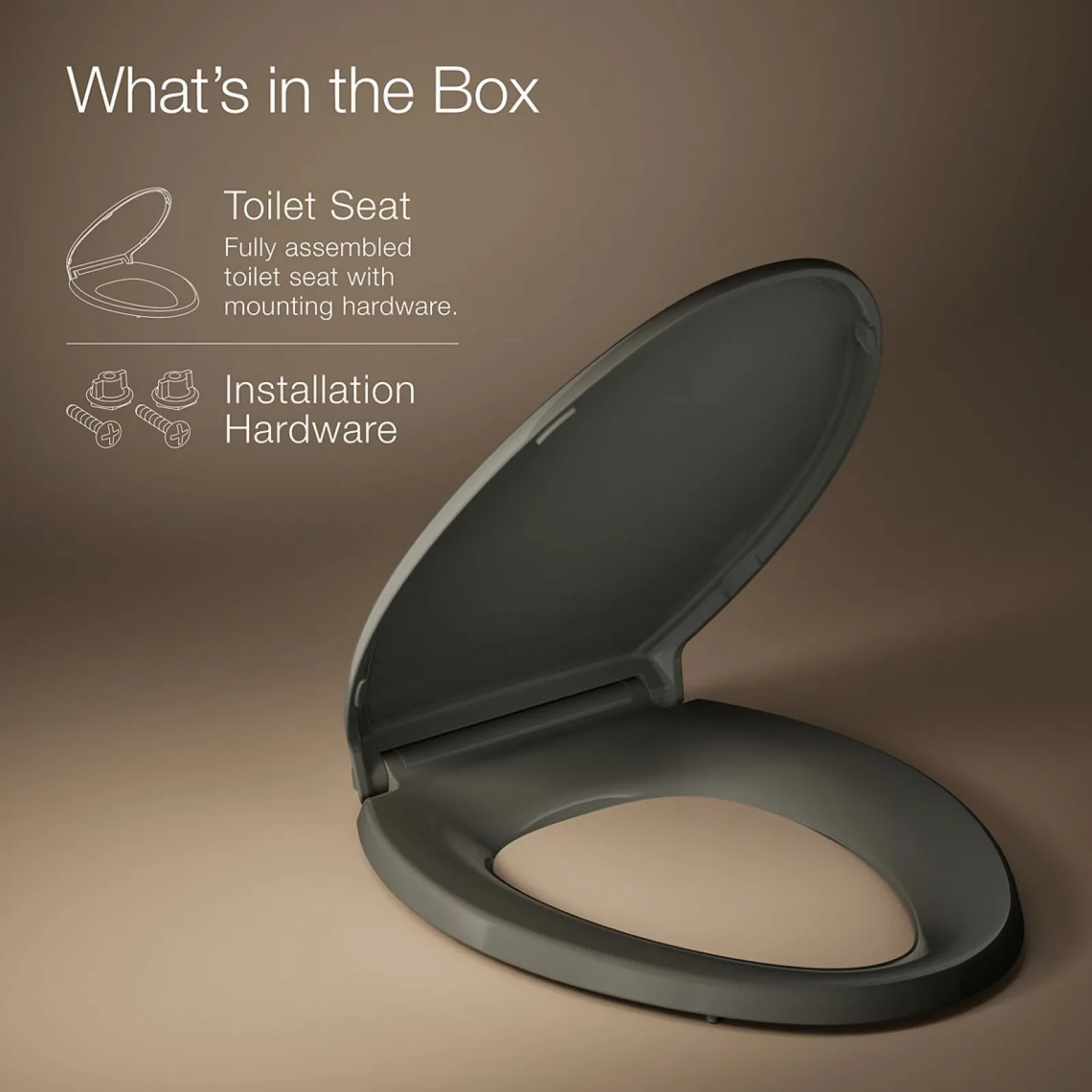 ReadyLatch® Quiet-Close™ elongated toilet seat^Kohler Sale