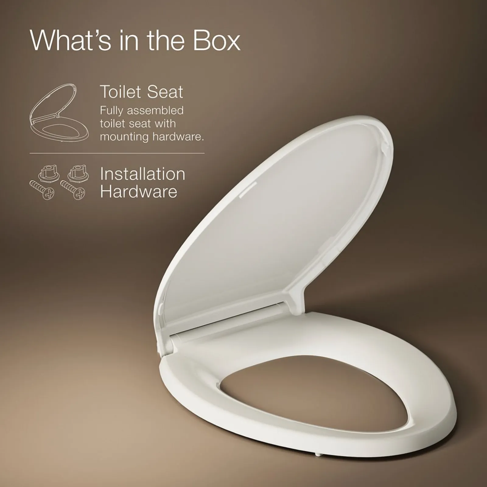 ReadyLatch® Quiet-Close™ elongated toilet seat^Kohler Sale