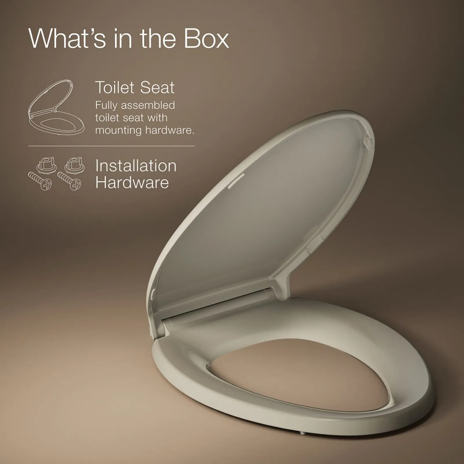 ReadyLatch® Quiet-Close™ elongated toilet seat^Kohler Sale