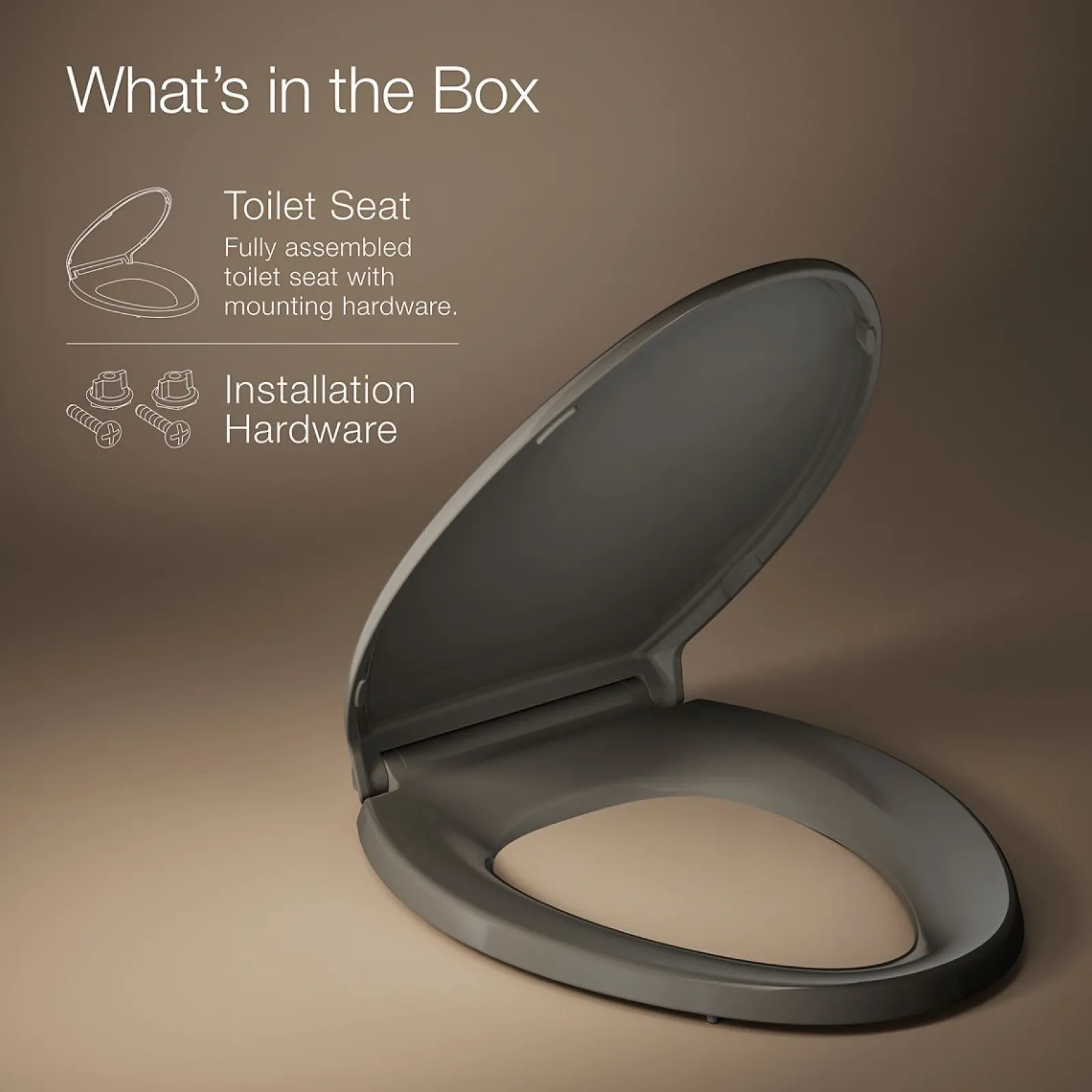 ReadyLatch® Quiet-Close™ elongated toilet seat^Kohler Sale