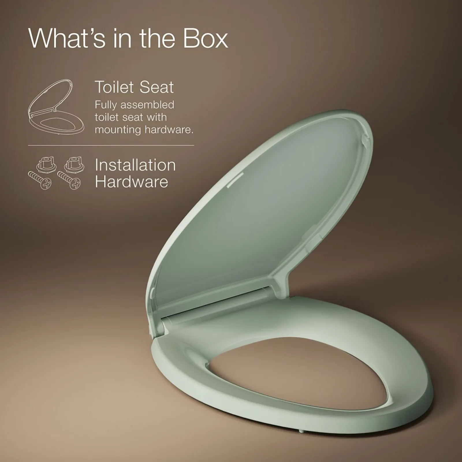 ReadyLatch® Quiet-Close™ elongated toilet seat^Kohler Sale